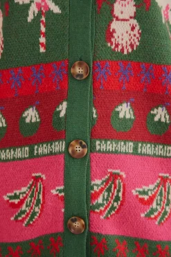  TROPICAL CHRISTMAS AINIKA CARDIGAN